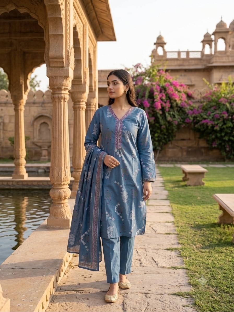 PREMIUM JAIPURI LEHERIYA KURTIS COLLECTION vol-2 by Kaamiri 01 To 10 Series Indian Casual Wear Collection Soft & Premium Cambric Cotton Kurtis At Wholesale Price